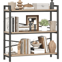 3-Tier Industrial Bookcase
