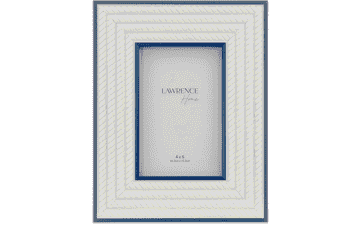 4x6 Breem Frame Navy with White Rope