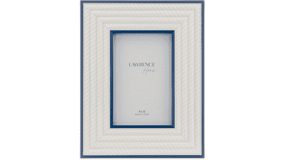 4x6 Breem Frame Navy with White Rope