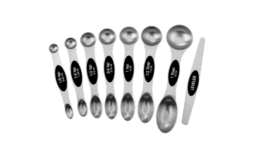 8‑Piece Stainless Steel Magnetic Measuring Spoons