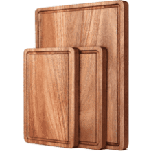 Acacia Wood Cutting Board Set