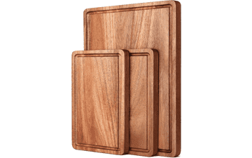Acacia Wood Cutting Board Set