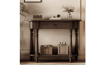 Amposei 36" Curved Console Table