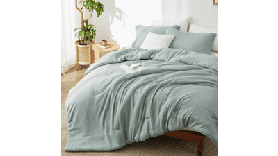 Bedsure Sage Green Comforter Set