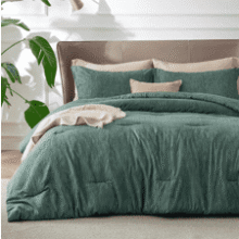 Bedsure Twin Comforter Set Emerald Green