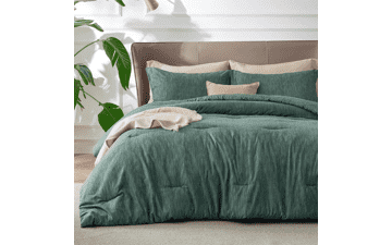 Bedsure Twin Comforter Set Emerald Green