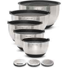 Belwares 5‑Piece Stainless Steel Mixing Bowls