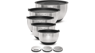 Belwares 5‑Piece Stainless Steel Mixing Bowls