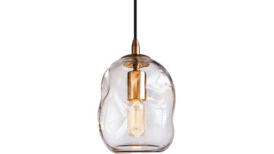 CASAMOTION Gold Glass Pendant Light