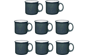 Ceramic Campfire Mugs 15 Oz Set