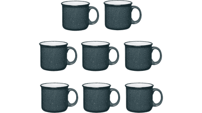Ceramic Campfire Mugs 15 Oz Set