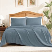 ClevaHome Queen Sheet Set – 4-Piece Microfiber Bedding