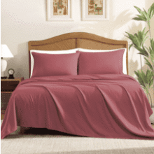 ClevaHome Queen Sheet Set – 4-Piece Microfiber Bedding