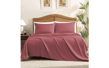 ClevaHome Queen Sheet Set – 4-Piece Microfiber Bedding