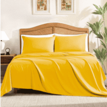 ClevaHome Queen Sheet Set – 4-Piece Soft Microfiber Bedding