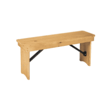 Flash Furniture Hercules Folding Farm Bench