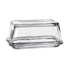 Fox Run Glass Butter Dish