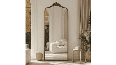 G-LEAF Vintage Baroque Floor Mirror