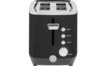 GE 2 Slice Black Stainless Toaster