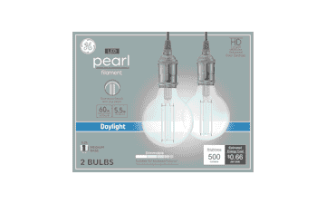 GE Pearl 60W LED Globe Bulbs