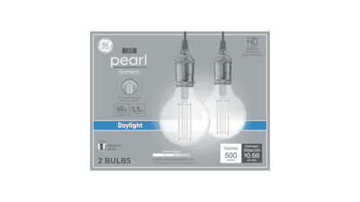 GE Pearl 60W LED Globe Bulbs