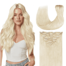 GOO GOO Clip‑In Human Hair Extensions