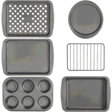 GoodCook Nonstick 6-Piece Toaster Oven Set