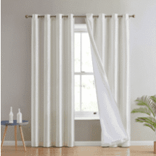 HLC.ME Jefferson Faux Silk Light Curtains
