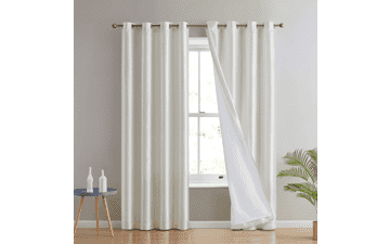 HLC.ME Jefferson Faux Silk Light Curtains