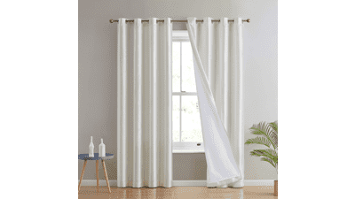 HLC.ME Jefferson Faux Silk Light Curtains