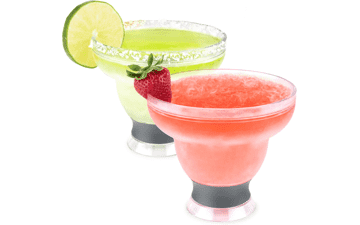 HOST FREEZE Margarita Glasses – 2‑Pack Insulated Daiquiri Cups