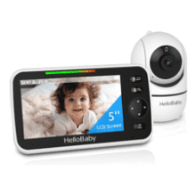 HelloBaby 5" WiFi‑Free Baby Monitor