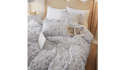 HighBuy Blue Floral Twin XL Comforter Set