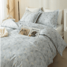 HighBuy Blue Flowers Twin XL Comforter Set