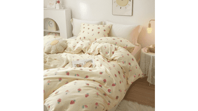 HighBuy Girls Strawberry Comforter Set Twin XL