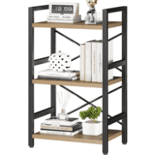 Homeiju 3 Tier Industrial Bookcase
