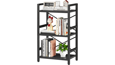 Homeiju 3‑Tier Metal Bookcase