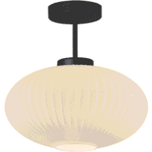 KCO Milk Glass Flush Mount Ceiling Light