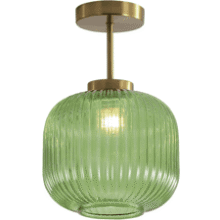 KCO Vintage Green Glass Ceiling Light