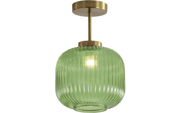 KCO Vintage Green Glass Ceiling Light