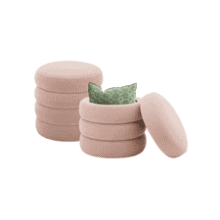 Krcix Round Ottoman with Storage