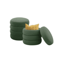 Krcix Round Ottoman with Storage