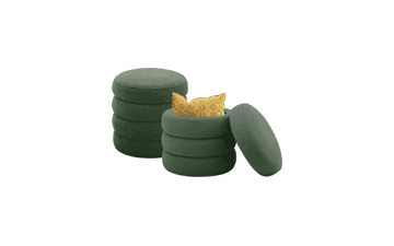 Krcix Round Ottoman with Storage