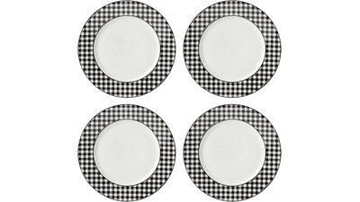 Lenox Gingham Black Dinnerware Set
