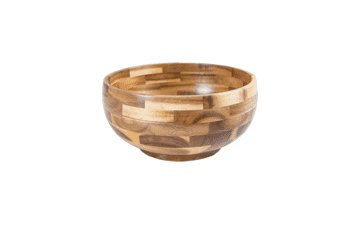 Lipper Acacia Round Serving Bowl
