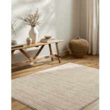 Livabliss PNW Minimalist Grid Rug
