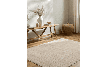 Livabliss PNW Minimalist Grid Rug