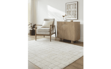 Livabliss PNW Minimalist Grid Rug