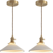Modern Brass Pendant Light 2-Pack