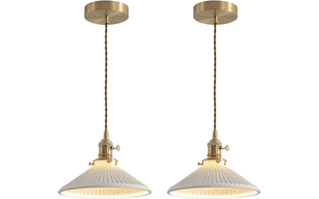 Modern Brass Pendant Light 2-Pack